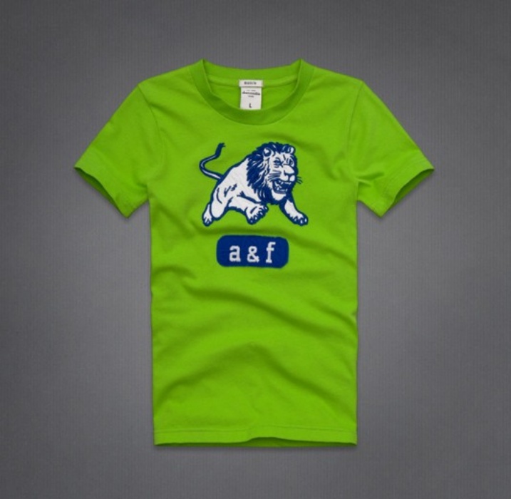 Abercrombie Fitch Hombres De Cuello Redondo Corto Remera AF5179